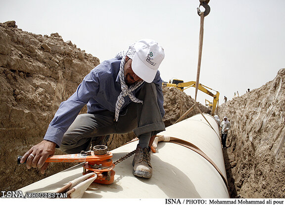 بهره‌برداری از پروژه خطوط انتقال آب تاسیسات امام علی (ع) و جنوب هویزه