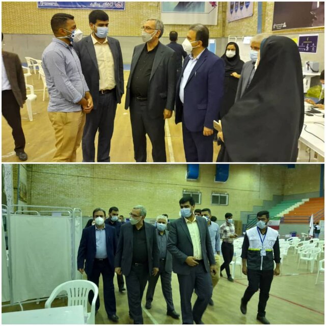 بازدید وزیر بهداشت از بیمارستان رازی و مراکز واکسیناسیون اهواز