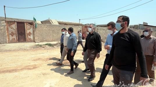 بازدید سرپرست شهرداری اهواز از پروژه محرومیت زدایی کوی سیاحی