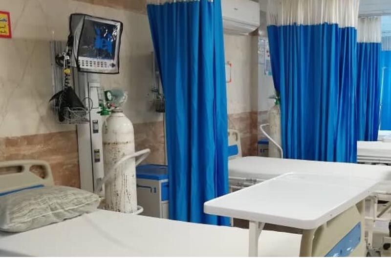 بخش بستری بیماران کرونایی در بیمارستان اروندکنار راه‌اندازی شد