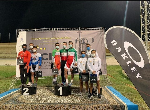 قهرمانی خوزستان در مسابقات پیست دوچرخه‌سواری کشور