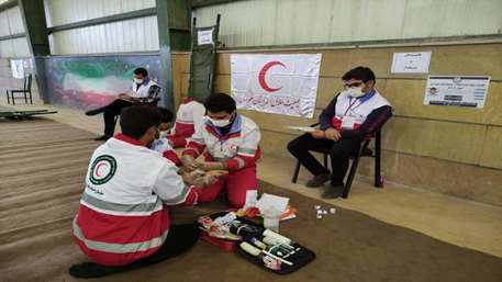اولین دوره مسابقات چهارگانه امدادی جوانان فداکار(شهید علی لندی) در ایذه کلید خورد