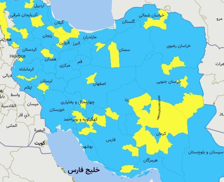 خوزستان همچنان در وضعیت آبی کرونا است