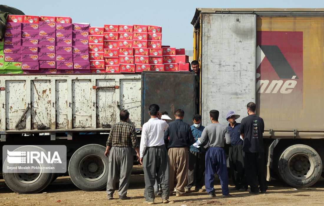 ترانشیپ بیش از ۲ میلیون تن کالا از مرزهای خوزستان