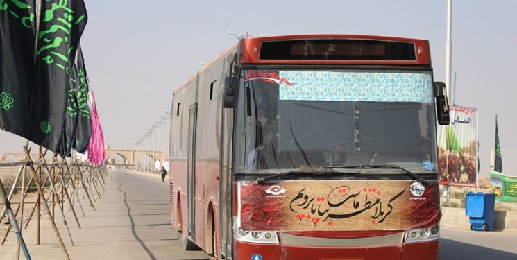 آماده باش ۱۴۰ دستگاه اتوبوس برای بازگشت زائران اربعین حسینی در مزرهای خوزستان