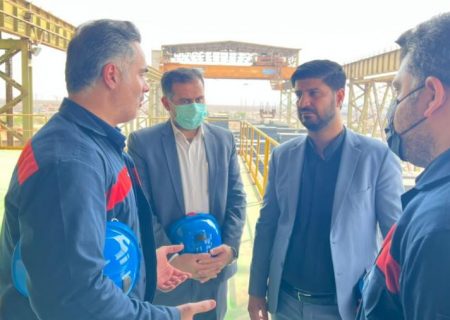بازدید مدیر حراست شرکت سرمایه‌گذاری صندوق بازنشستگی کشوری از شرکت فولاد اکسین خوزستان