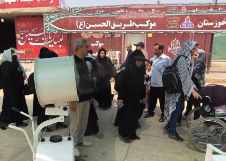 موکب گاز خوزستان در پایانه مرزی چذابه روزانه بیش از ۵۰۰ نفر را پذیرش می کند