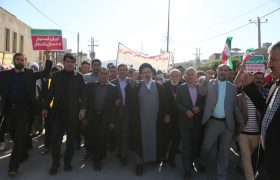 گزارش تصویری حضور کارکنان شرکت نفت و گاز مسجدسلیمان در راهپیمایی با شکوه ۲۲ بهمن