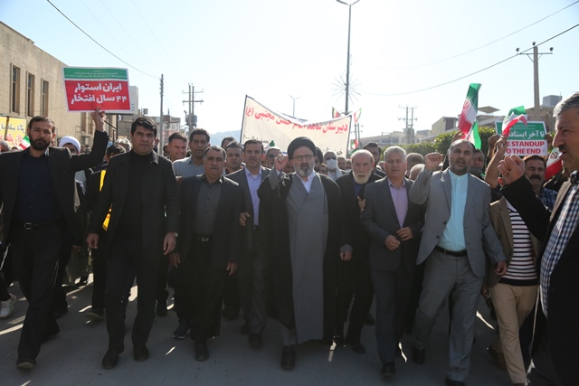 گزارش تصویری حضور کارکنان شرکت نفت و گاز مسجدسلیمان در راهپیمایی با شکوه ۲۲ بهمن