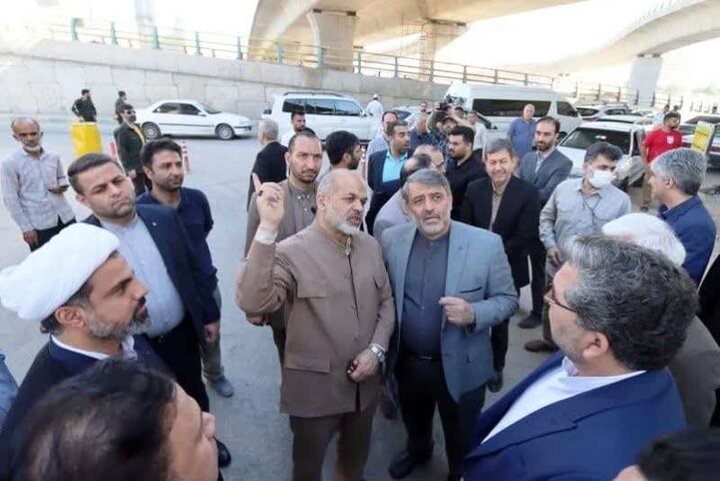 بازدید وزیر کشور از پروژه تقاطع غیر همسطح شهید کجباف اهواز